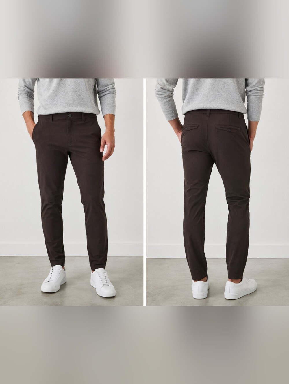 Lululemon Commission Slim Pant Warpstreme Dark Olive Men's 31x28 ABC Travel Chin